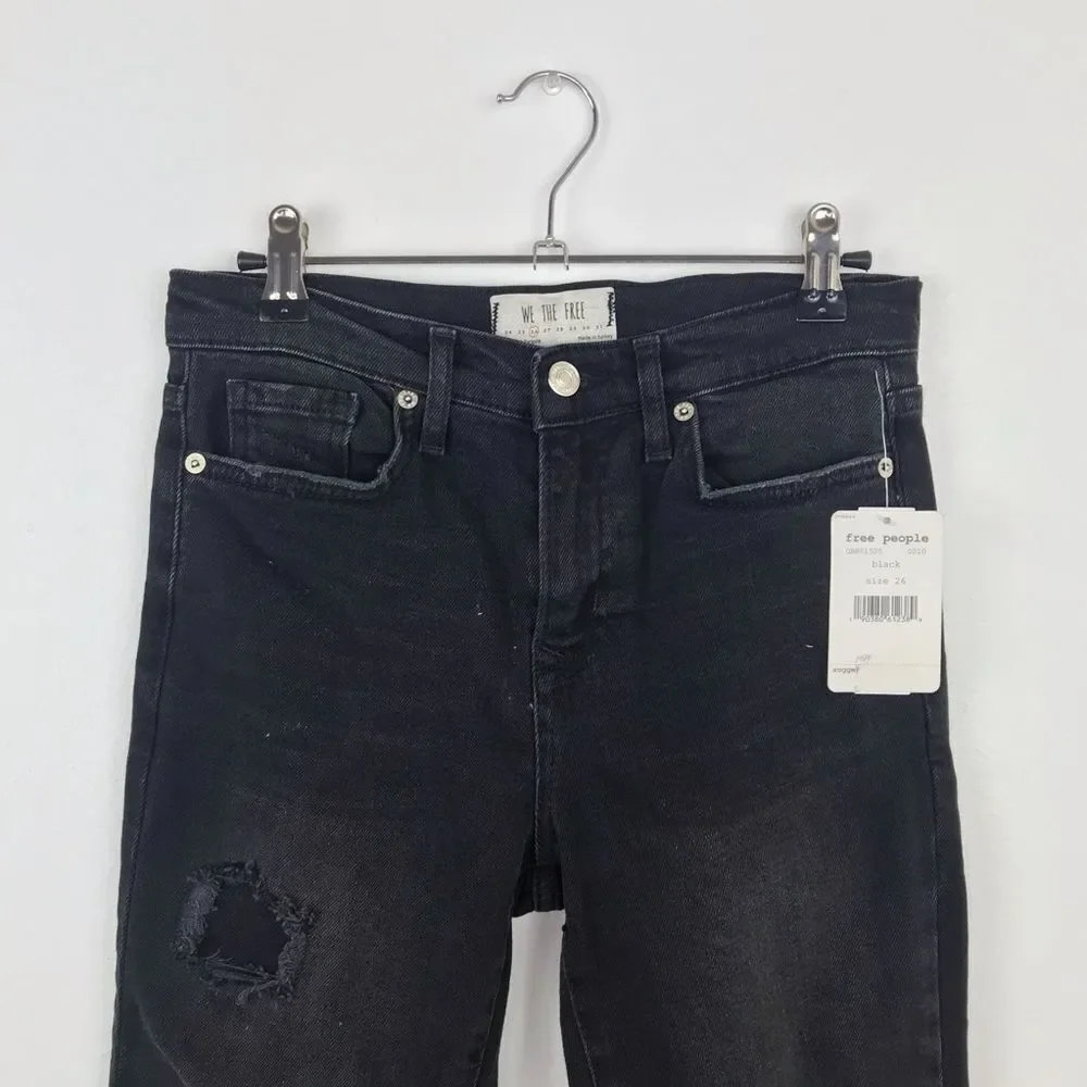 NWT‎ free people super distressed skinny ankle jean